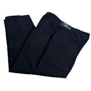 Alfred Dunner 12P (Actual 32x24) Allure Pant Pull-On Black Stretch Rayon Bl NWT